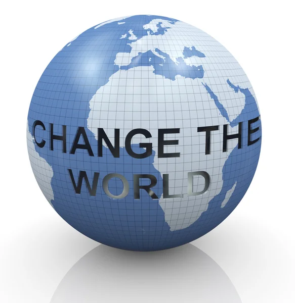 Mudar o mundo — Fotografia de Stock