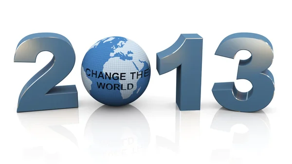 2013 - die Welt verändern — Stockfoto