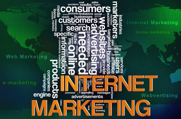 Etiquetas de marketing en Internet — Foto de Stock