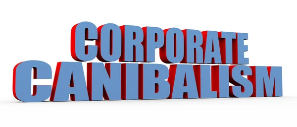 3D buzzword corporate kannibalism — Stockfoto