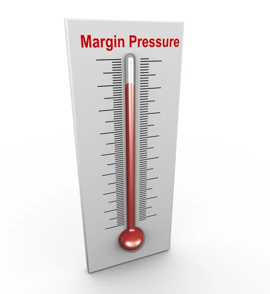 3d buzzword margin pressure — Stock Photo, Image