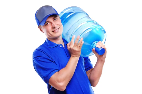 Delivery Man Carrying Water ⬇ Stock Photo, Image By © Lisafx #6596891