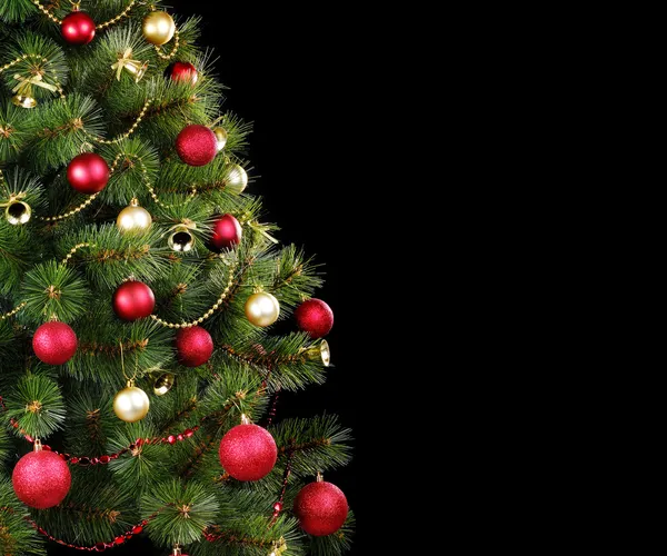 Christmas tree isolated on black — Stock Image Christmas tree isolated on black Royalty Free Stock Photos