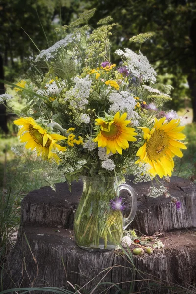 Blumen auf dem Feld. Stillleben — Stockfoto