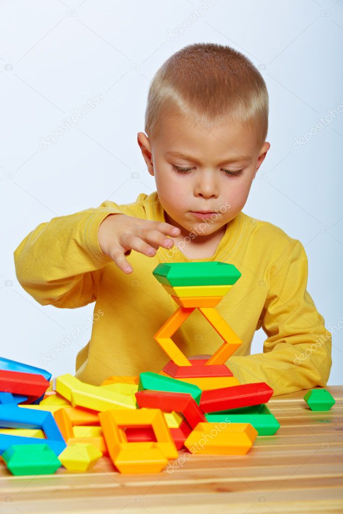 Little boy playing