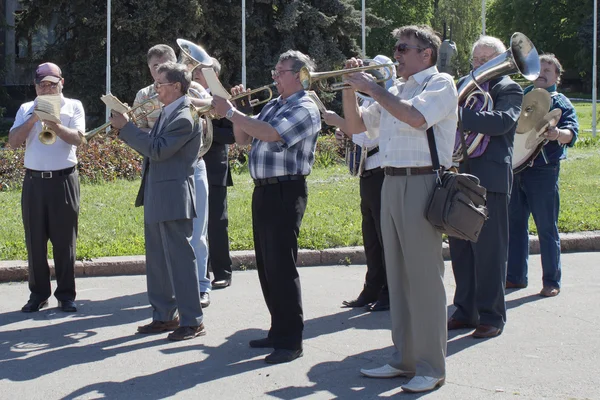 Amateur brass band — Stock Photo, Image
