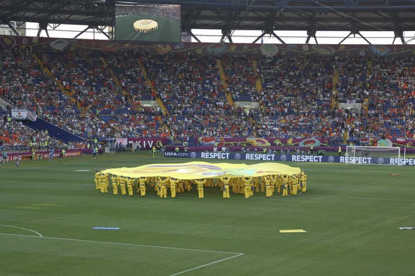 A cerimônia de abertura do Euro 2012 em Kharkov — Fotografia de Stock