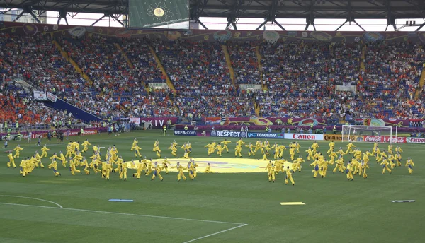 A cerimônia de abertura do Euro 2012 em Kharkiv — Fotografia de Stock