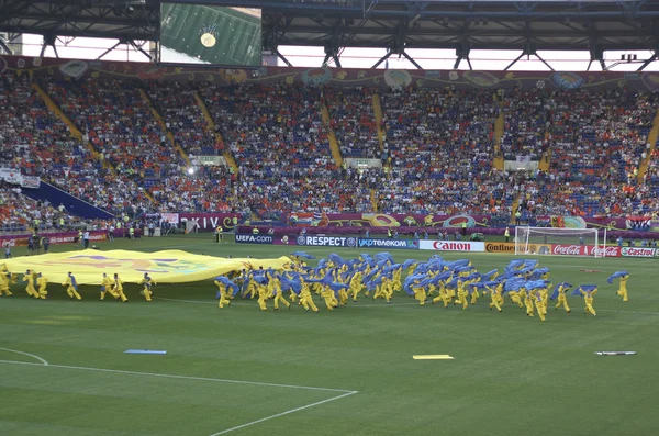 A cerimônia de abertura do Euro 2012 em Kharkiv — Fotografia de Stock