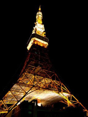 Tokyo tower geceleri, Japonya