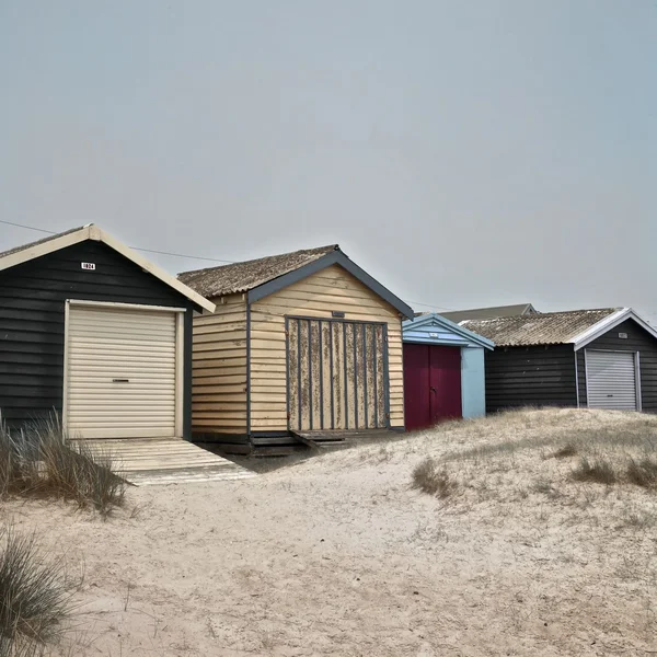 Plážové chatky — Stock fotografie