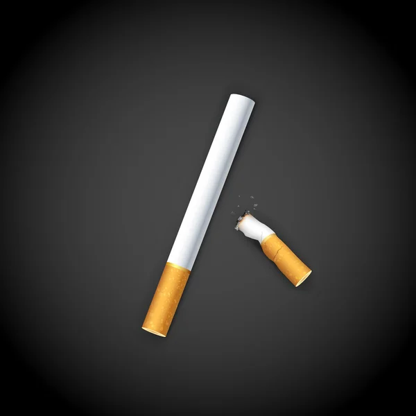 Yanan sigara — Stok Vektör