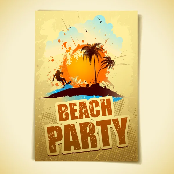 Beach Party — Stock Vector