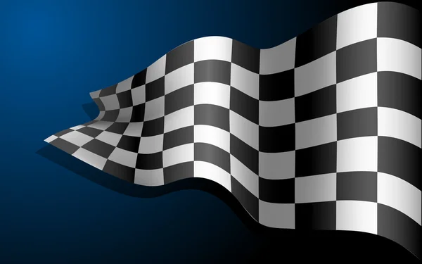 Macha flagą wyścigu — Wektor stockowy