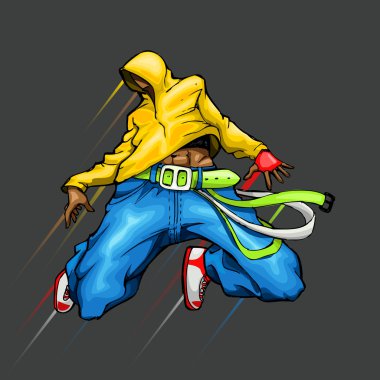 Dancing Cool Guy clipart