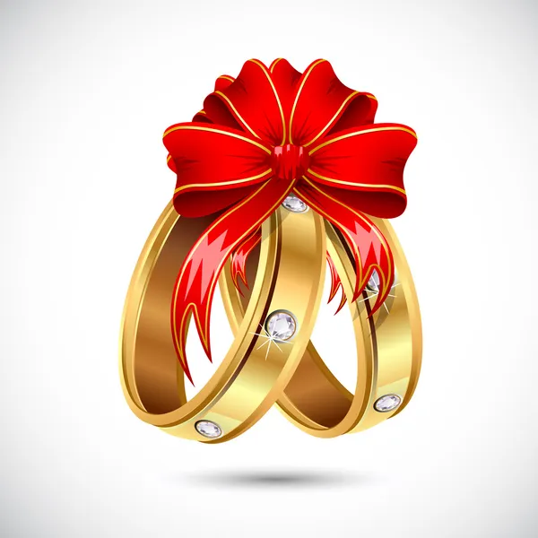 Nişan yüzüğü — Stok Vektör