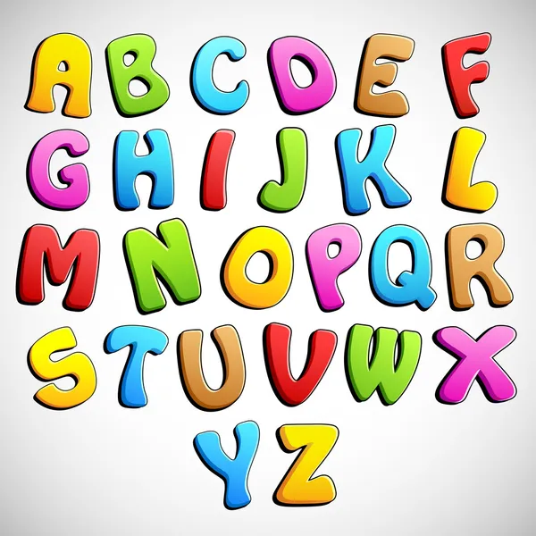 Colorful Alphabet — Stock Vector