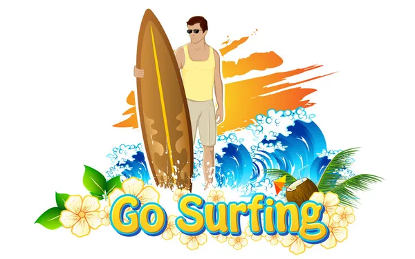 Surfingu — Wektor stockowy