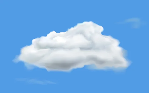Vitt moln — Stock vektor