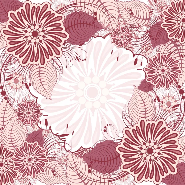 Retro Floral Background — Stock Vector