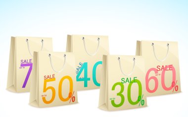 Shopping Bag showing Sale clipart