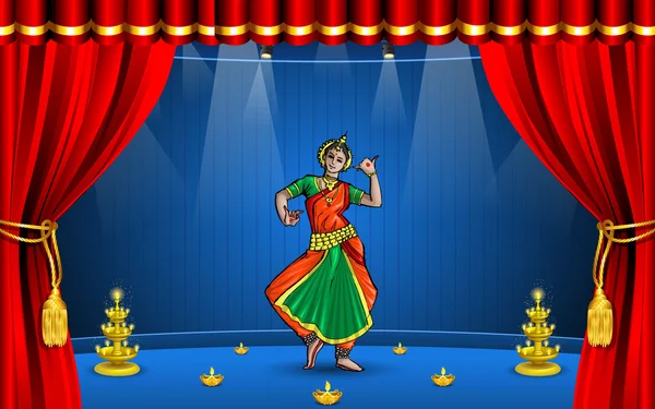 Indiai klasszikus táncos — Stock Fotó