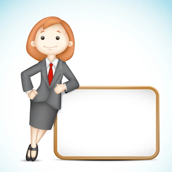 3d Business Woman — Stock Photo, Image