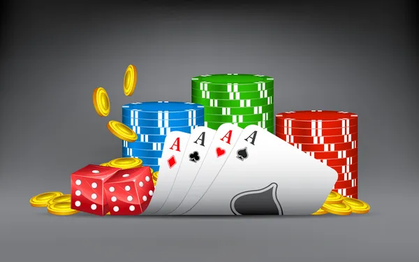 Winnende hand van casino — Stockvector