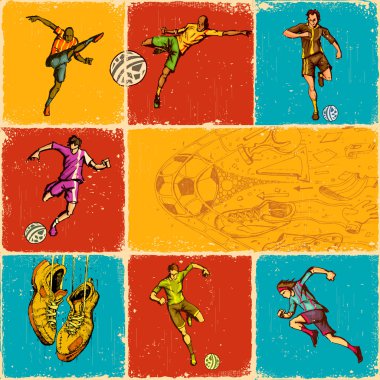 Soccer Collage clipart