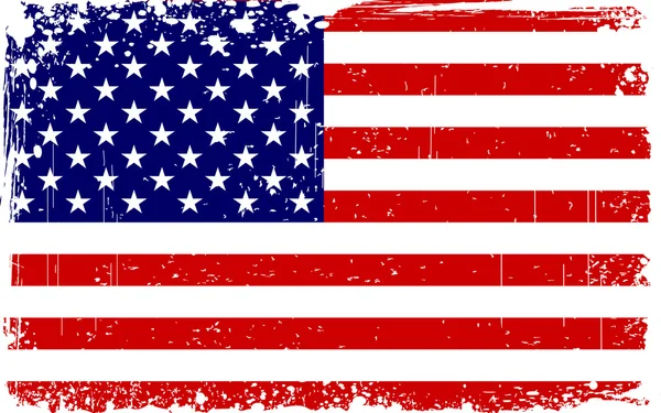 Шорсткий американський прапор — стоковий вектор