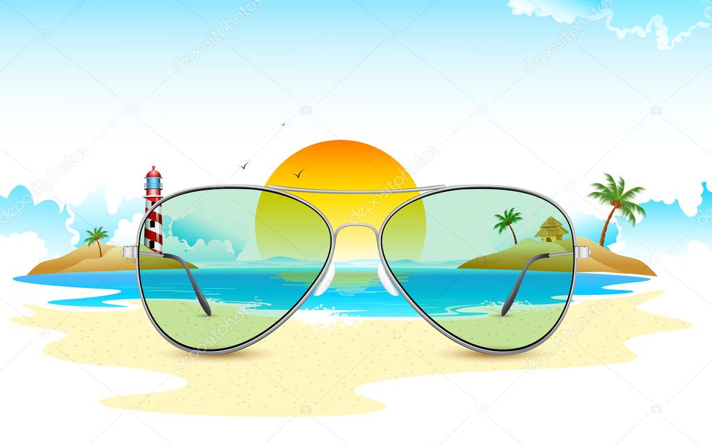 Sea View through Sun Glasses