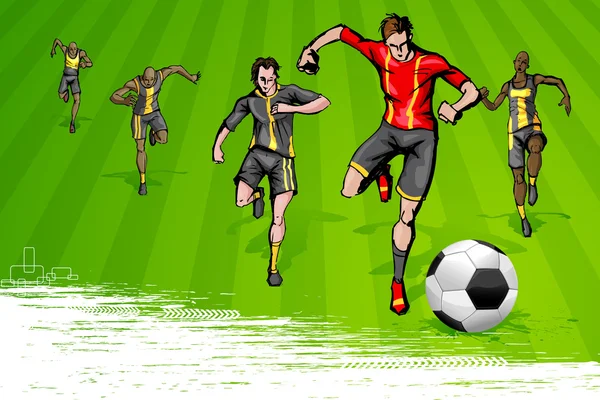 Soccer Game — Stock Vector