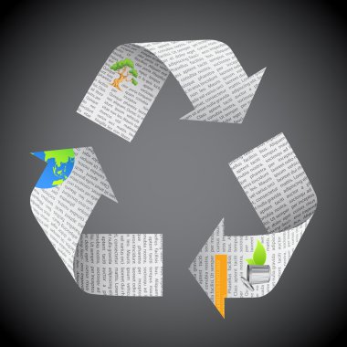 Newspaper Recycle clipart