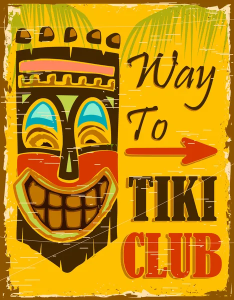 Тікі клуб — стоковий вектор