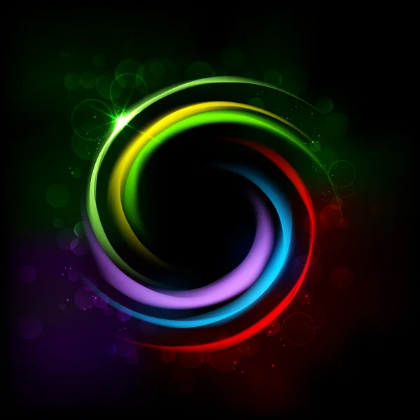 Colorful Glowing CIrcle — Stock Vector