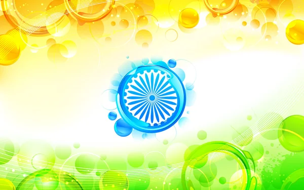 Astratto sfondo della bandiera indiana — Vettoriale Stock