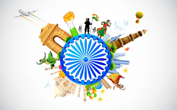 Culture de l'Inde — Image vectorielle