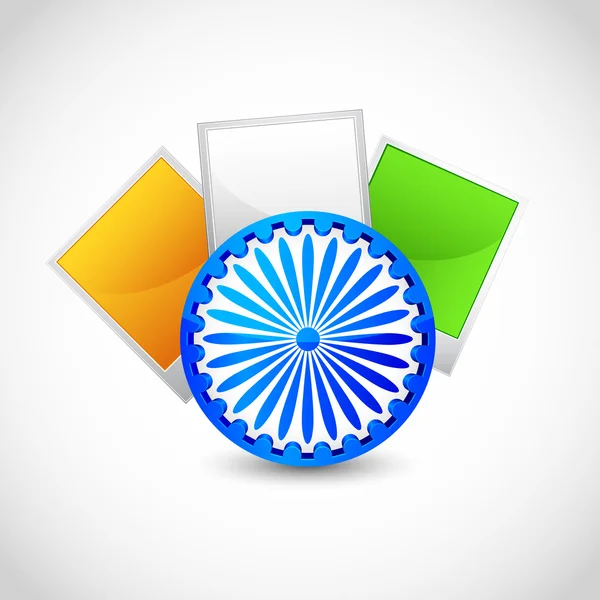 インドの旗の色空写真 — ストックベクタ