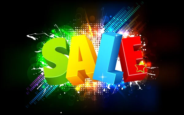 Colorful Sale — Stock Vector