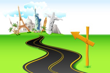 Way to World Travel clipart