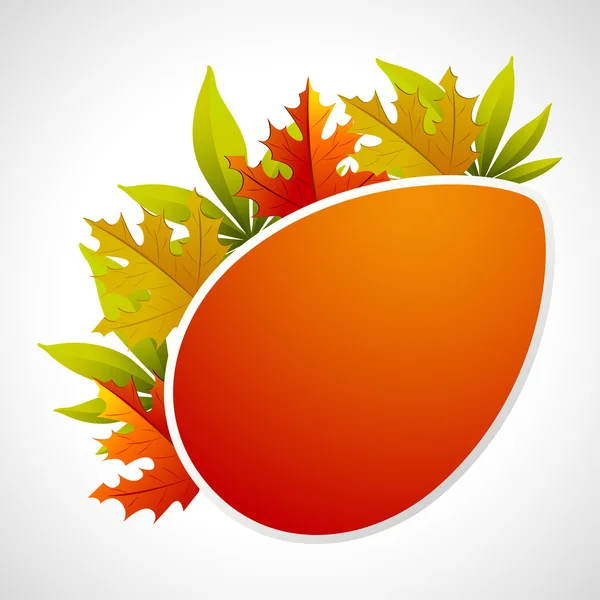 Autumn Template — Stock Vector