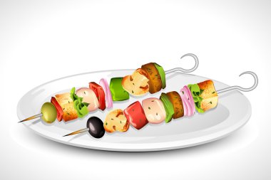 Grilled Skewer clipart