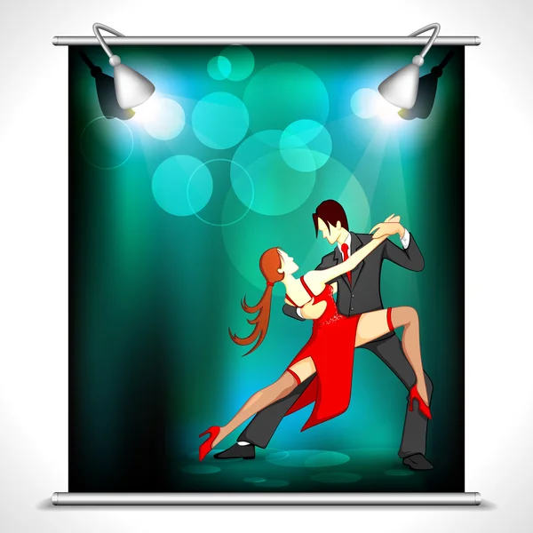 Affiche danseuse — Image vectorielle