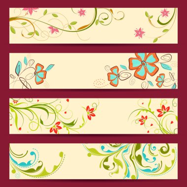 Floral Banner clipart