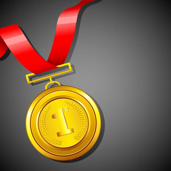 Gouden medaille — Stockvector