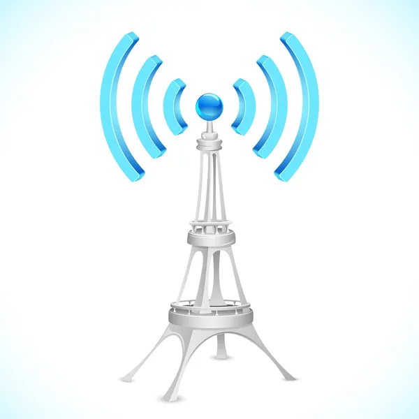 Torre Wi-Fi — Vector de stock