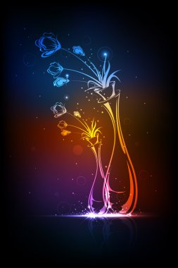 Neon Flower clipart