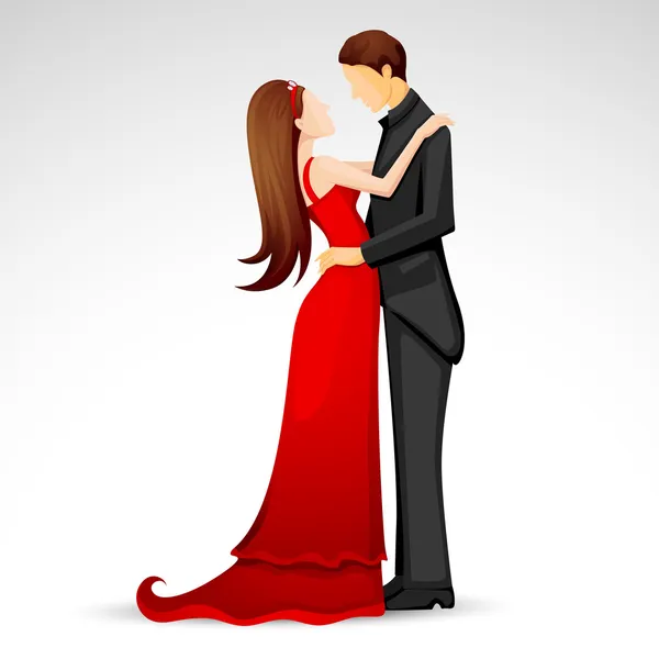 Yeni evli çift — Stok Vektör