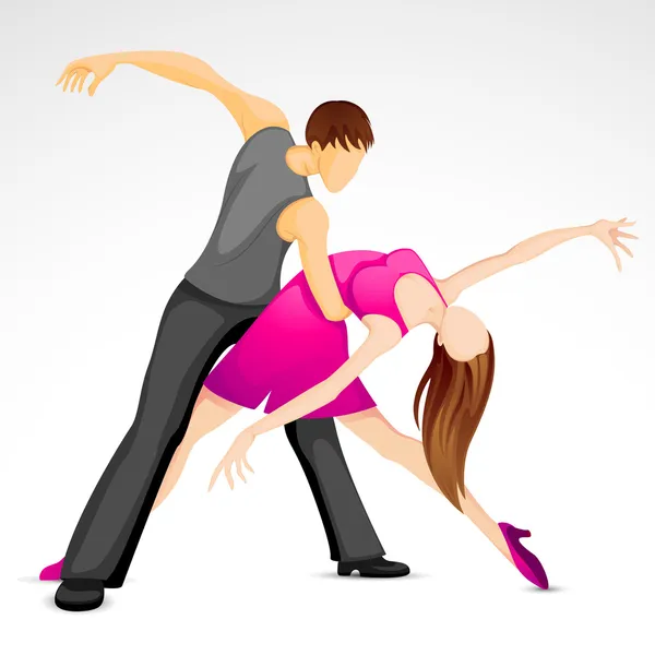 Танцующая пара — стоковый вектор