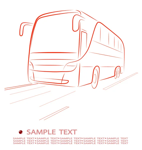 Autobus cittadino — Vettoriale Stock